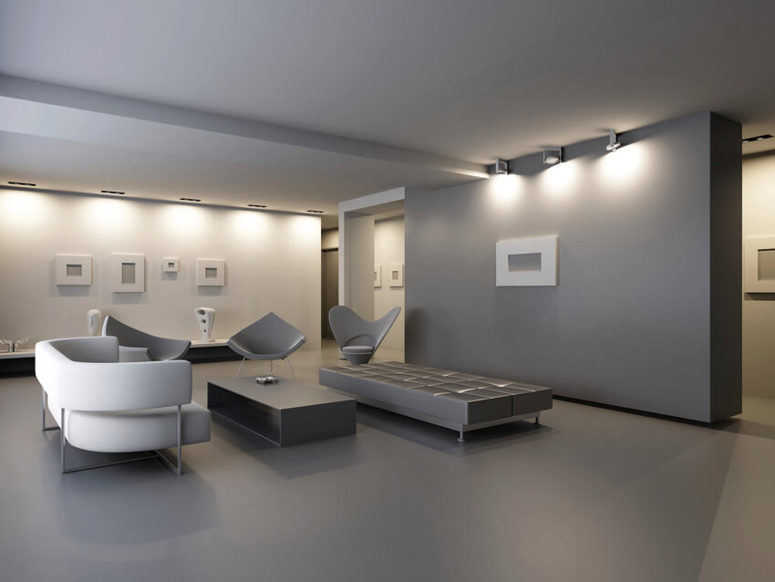 Volta Mantovana: resine per interior design a parete, a pavimento